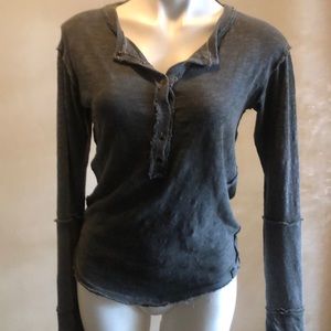 Free People Small Henley long sleeve shirt